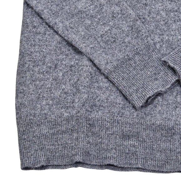 H Halston Sweater Merino Wool Turtleneck Dark Gray Sweater Layering Size‎ Small - Picture 8 of 9